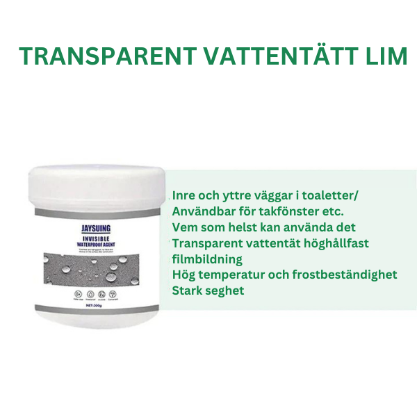 Anti-Leakage Transparent Sealant™ | Superstark transparent självhäftande lim | 1+1 GRATIS 🎁