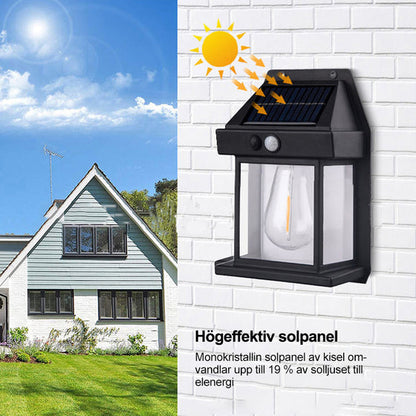 Solara™ | Atmosfärisk, trådlös och vattentät  - Solar Tungsten Vägglampa