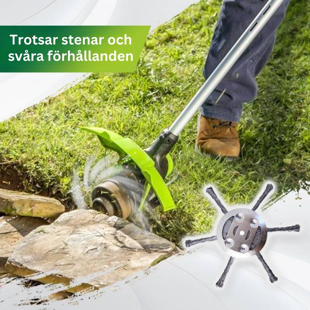 WeedWhirl Pro™ | Snabbt och enkelt - precisionstrimmer för gräs