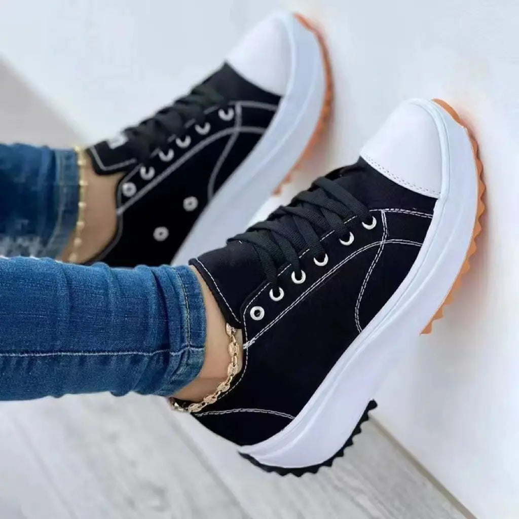 Priscilla™ | Gå På Moln | Avslappnade Sneakers