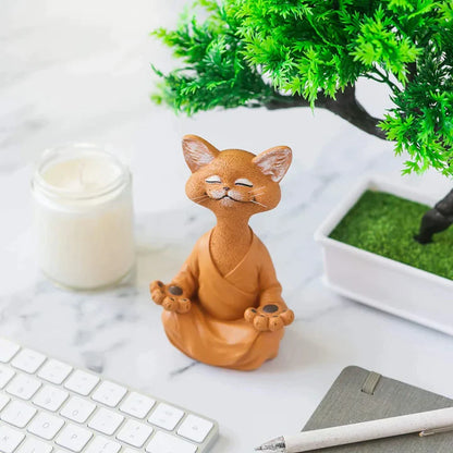 Mischievous Buddha Cat Statue™ | Koppla av och meditera med denna kattfigur