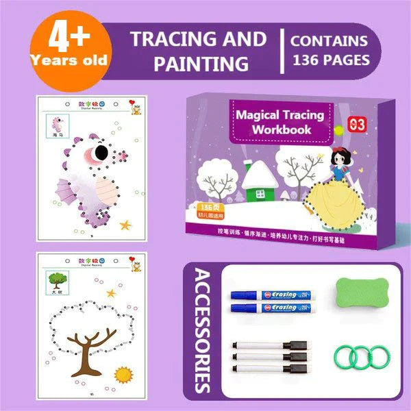 Children's Tracing Workbook™ | Hjälp ditt barn att växa och lära sig genom lek!