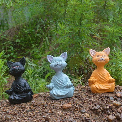 Mischievous Buddha Cat Statue™ | Koppla av och meditera med denna kattfigur