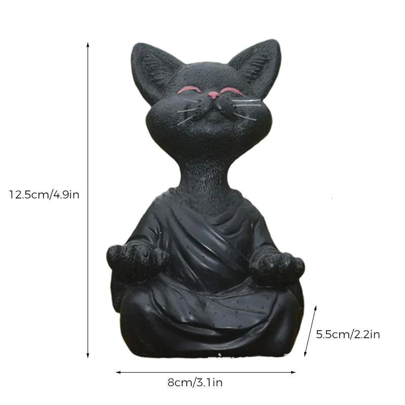 Mischievous Buddha Cat Statue™ | Koppla av och meditera med denna kattfigur