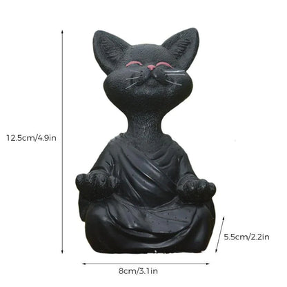 Mischievous Buddha Cat Statue™ | Koppla av och meditera med denna kattfigur