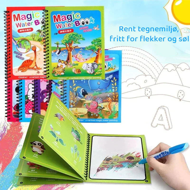 Splash Color Book™ | Magisk akvarellmålarbok för barn