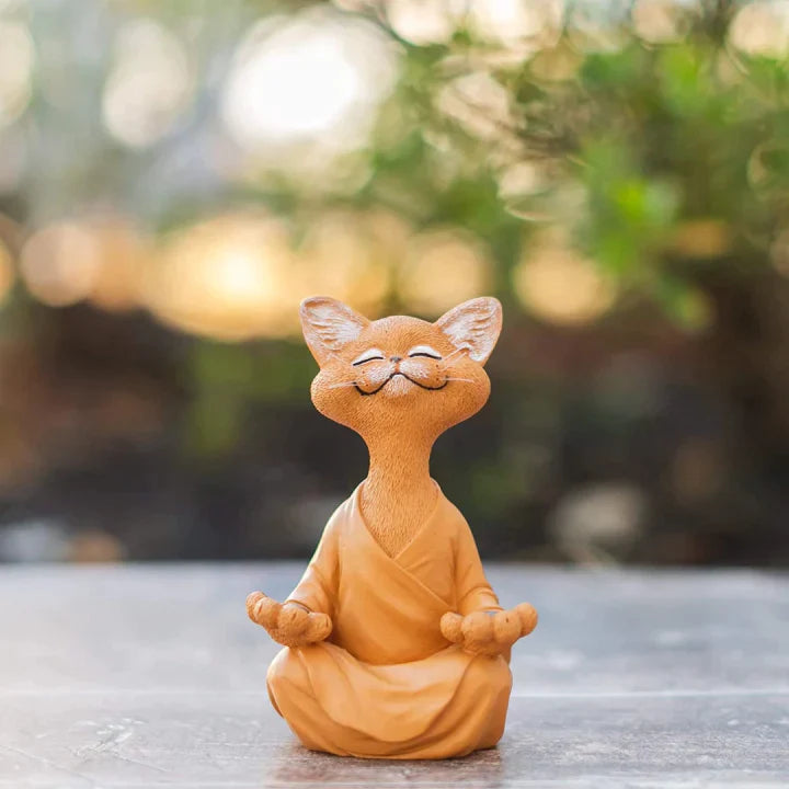 Mischievous Buddha Cat Statue™ | Koppla av och meditera med denna kattfigur