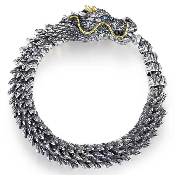 Silver Dragon Bracelet™ | Glänsande och elegant armband med berlock