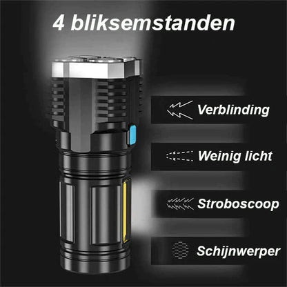 Intense LED Flashlight™ | Ultrastark nattlampa med flera funktioner