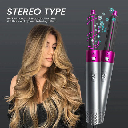 Curlix™️ Pro | 5-in1 Professionele haarstyling tool (Incl. 5 opzetstukken t.w.v. €29.95)