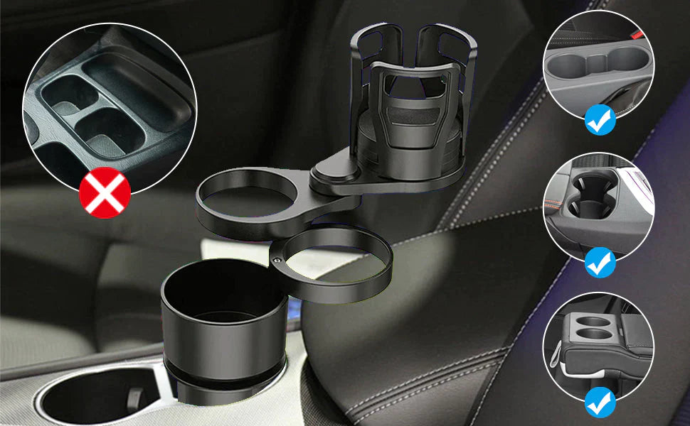 Adjustable Car Cup Holder™ | Skapa det utrymme i bilen som du alltid har saknat