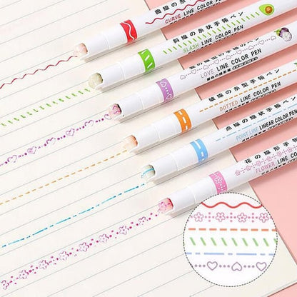 🌈 Multi-Color Highlighter Pen™ | Roltip Marker Set för barn och expressiva vuxna (6 st)