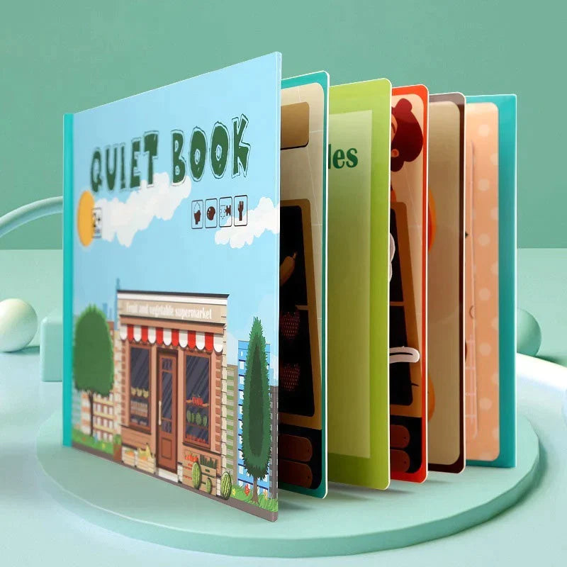 Montesorri Busy Book™ | Pedagogisk och kreativ bok för barn