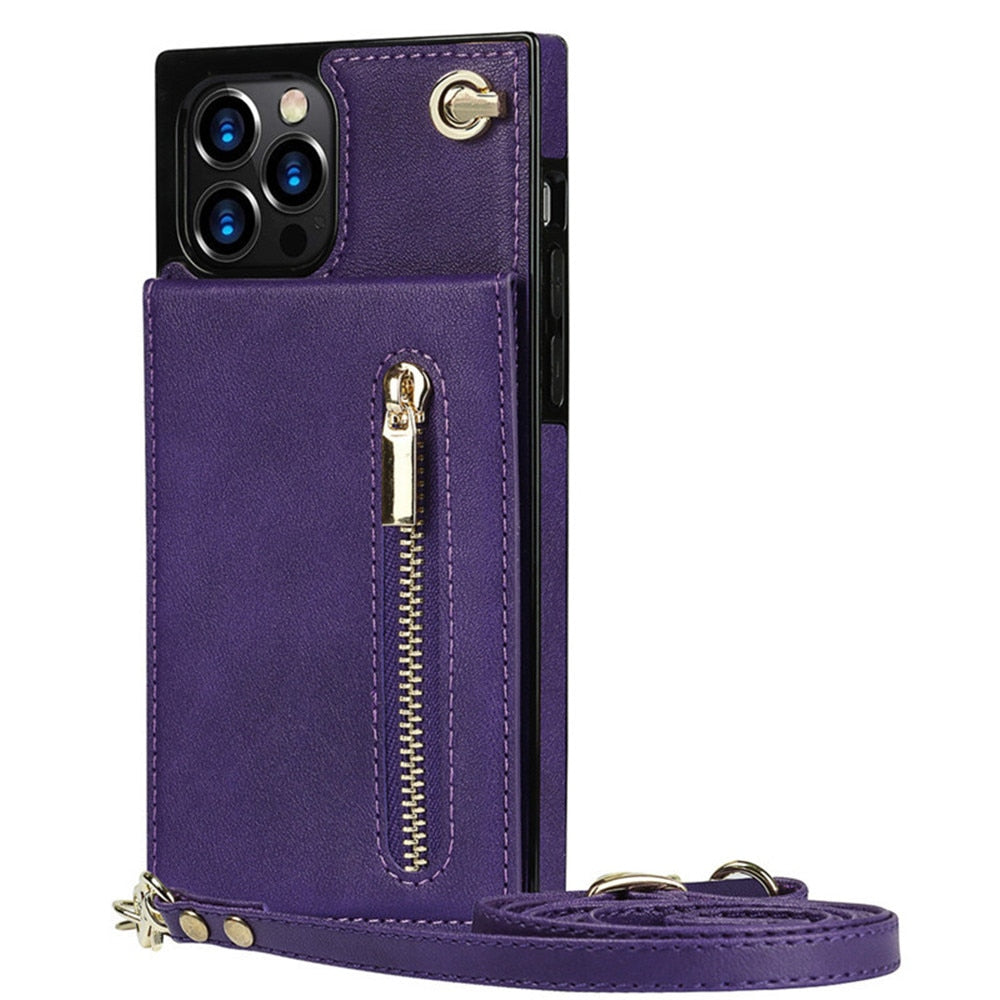 Crossy Vibe™️ | Den ultimative Crossbody Wallet Case til din telefon