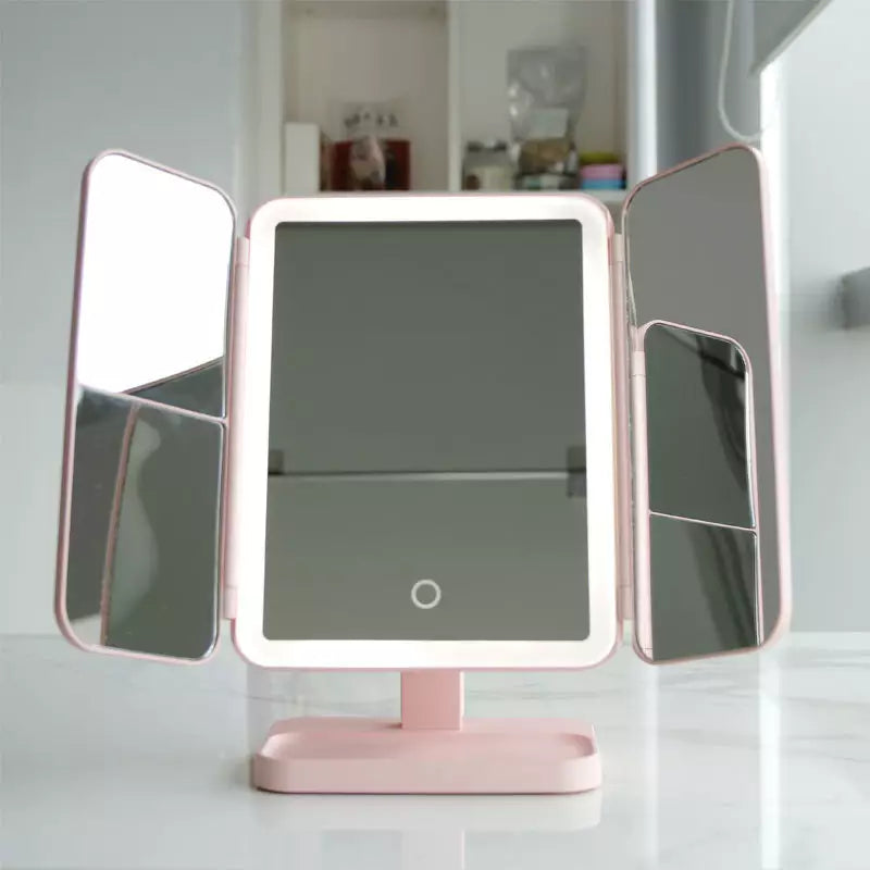 Vanity Mirror™ | Tredubbla sminkspeglar med trefärgad LED-belysning