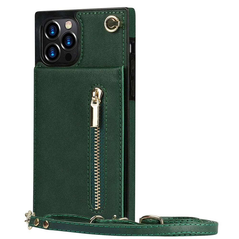 Crossy Vibe™️ | Den ultimative Crossbody Wallet Case til din telefon