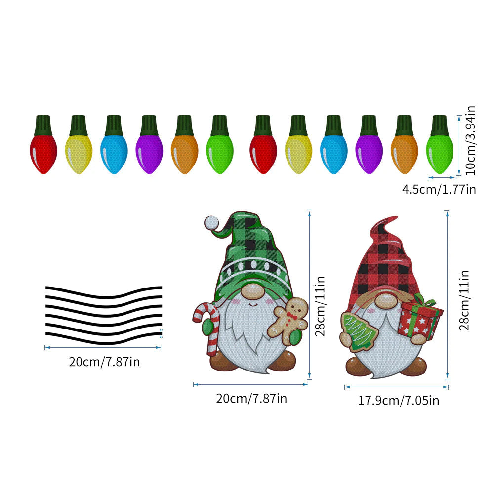 Christmas StickersFest™ | Reflekterande lampstickers för en optimal julupplevelse