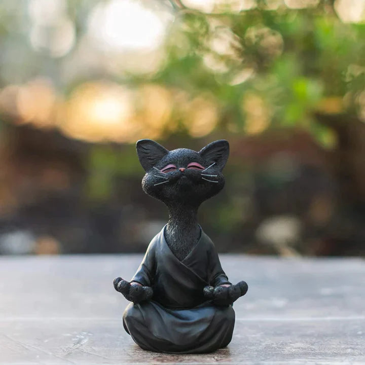 Mischievous Buddha Cat Statue™ | Koppla av och meditera med denna kattfigur